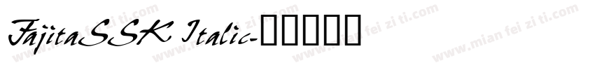FajitaSSK Italic字体转换